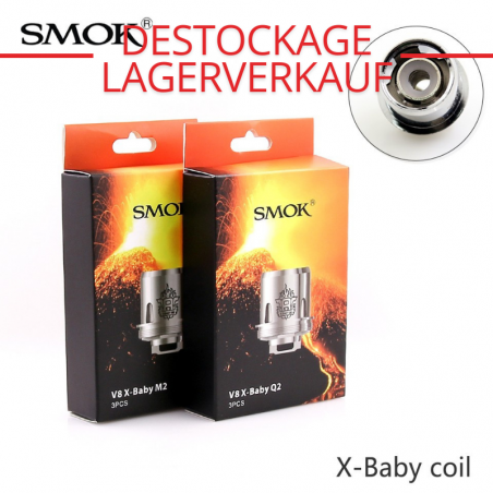 Résistances TFV8 X-Baby - Smok | Pack x3