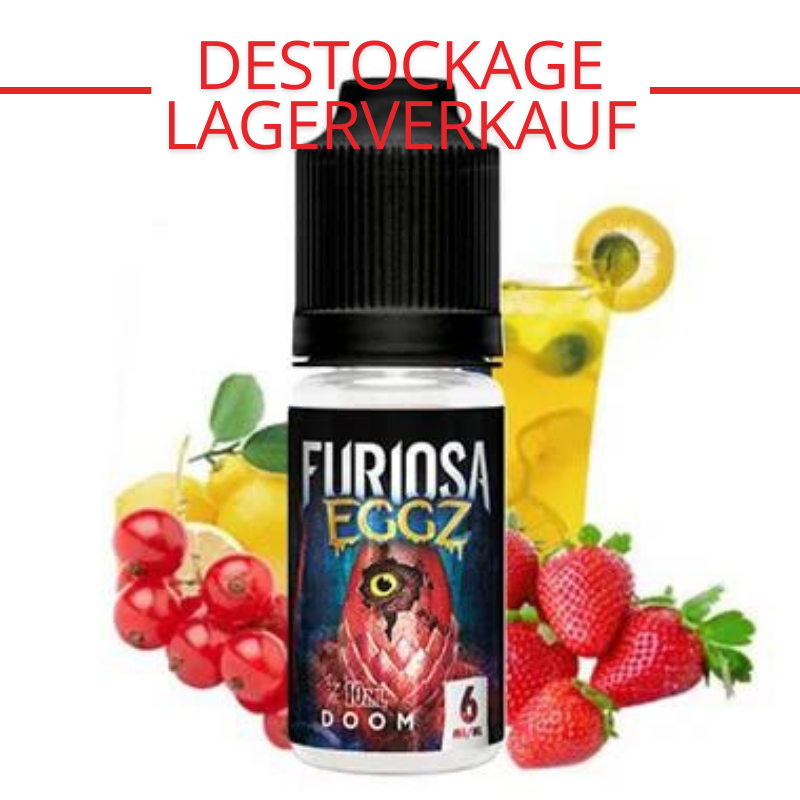 E-liquide Doom (groseille, fraise, citron) - Eggz 10 ml