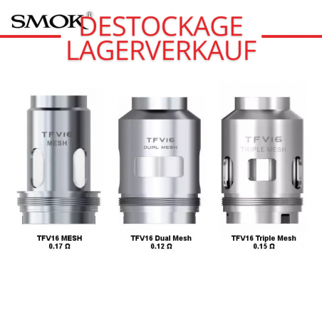 Résistances TFV16 - Smok | Pack x3