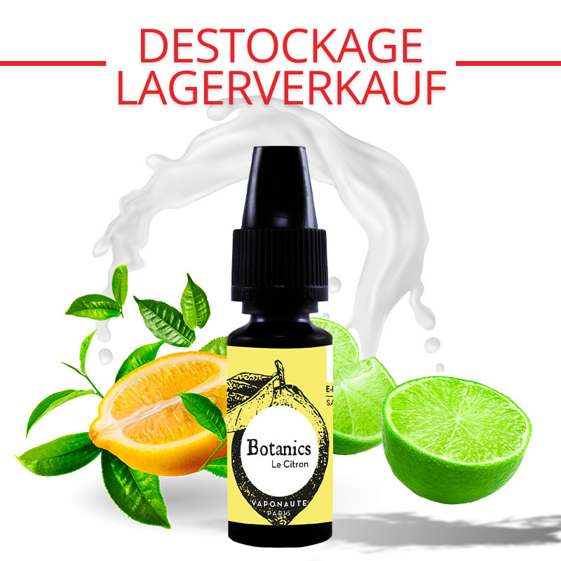 E-liquide Le Citron (crème de citron jaune, citron vert et pâte sablée) - Botanics 10 ml