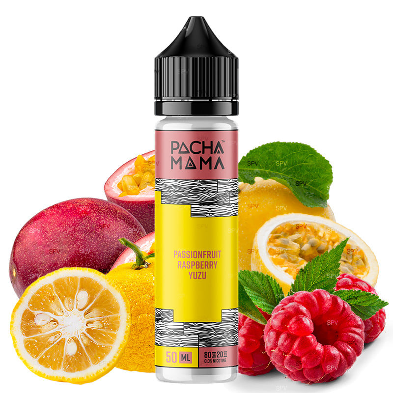 E-liquid Passion Fruit Raspberry Yuzu 50 ml -Pachamama