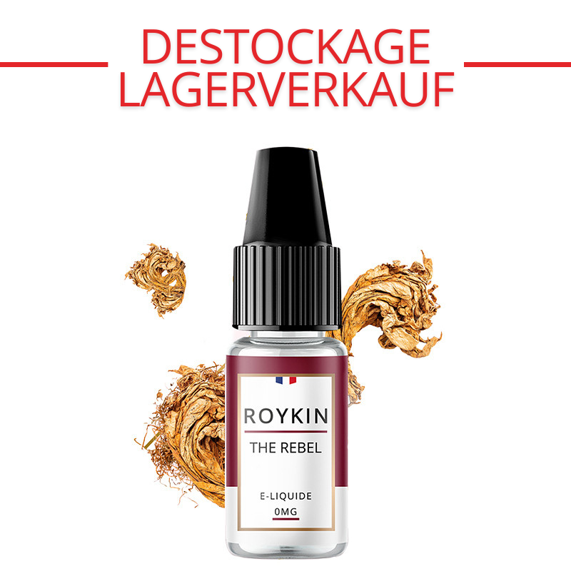 10 ml E-Liquid The Rebel (heller und brauner Tabak) von Roykin