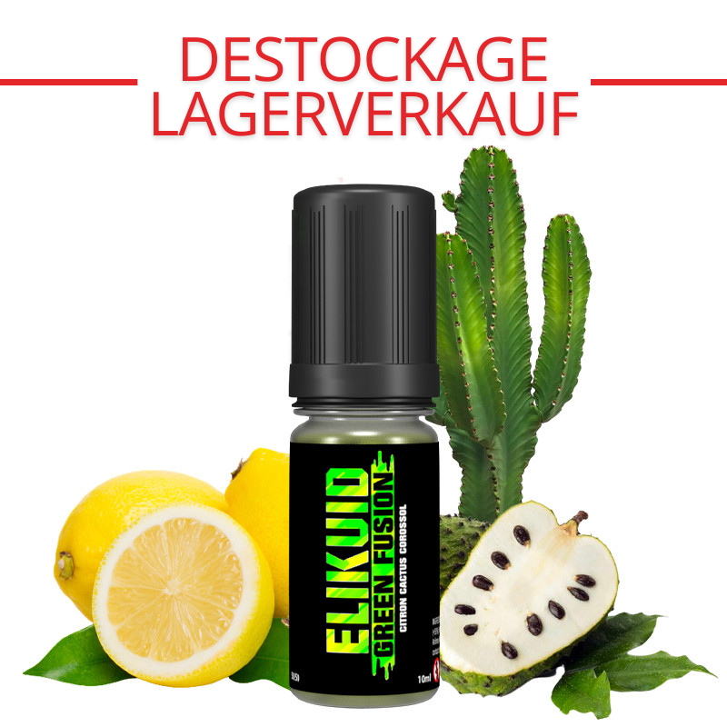 E-liquide Green Fusion (citron, corossol, cactus) - Elikuid by O'Jlab | 10ml