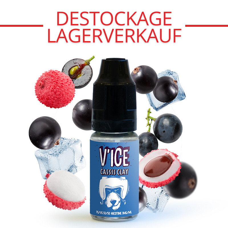 10 ml E-Liquid Cassis Clay (Litschi & Cassis) von V'ICE by VDLV