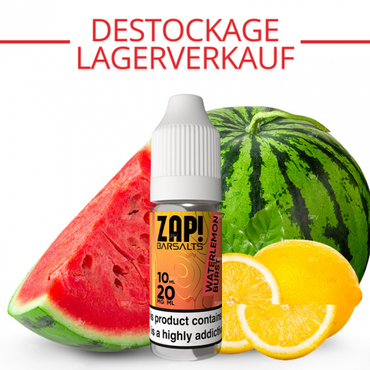 Watermelon Burst - Nikotinsalze - Zap! Barsalts by Zap! Juice | 10 ml