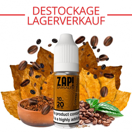 Coffee Tobacco - Nikotinsalze - Zap! Barsalts by Zap! Juice | 10 ml