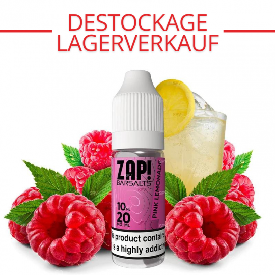 Pink Lemonade - Sels de nicotine - Zap! Barsalts by Zap! Juice | 10 ml