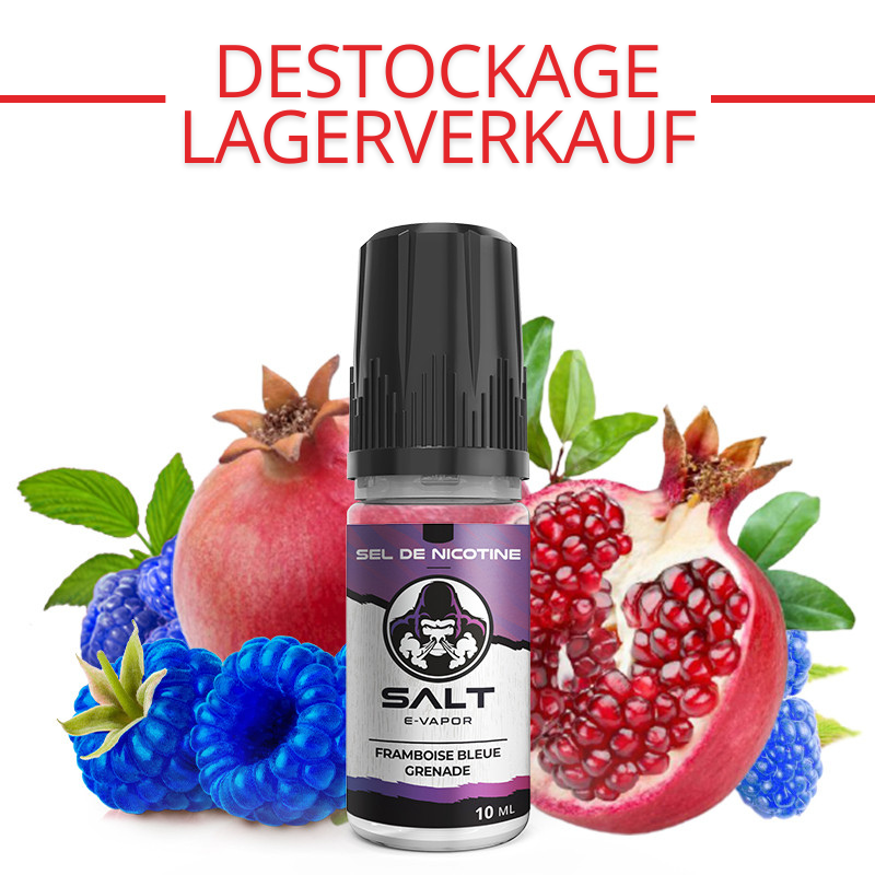 E-Liquid Raspberry Blue Pomegranate - Nicotine salts - Salt e-vapor By Le French Liquide