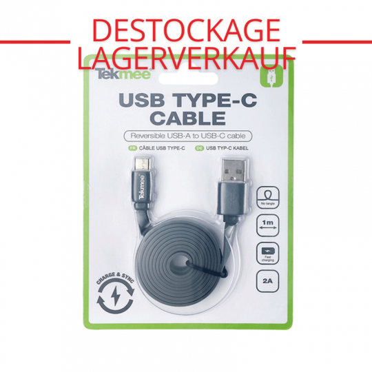 Cable USB vers Type C Fast Charge 2A 1M- Tekmee