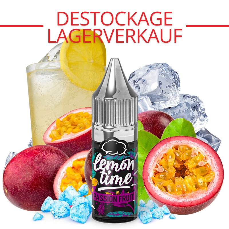 E-liquide Passion Fruit Lemon' Time format 10 ml saveur limonade fruit de la passion