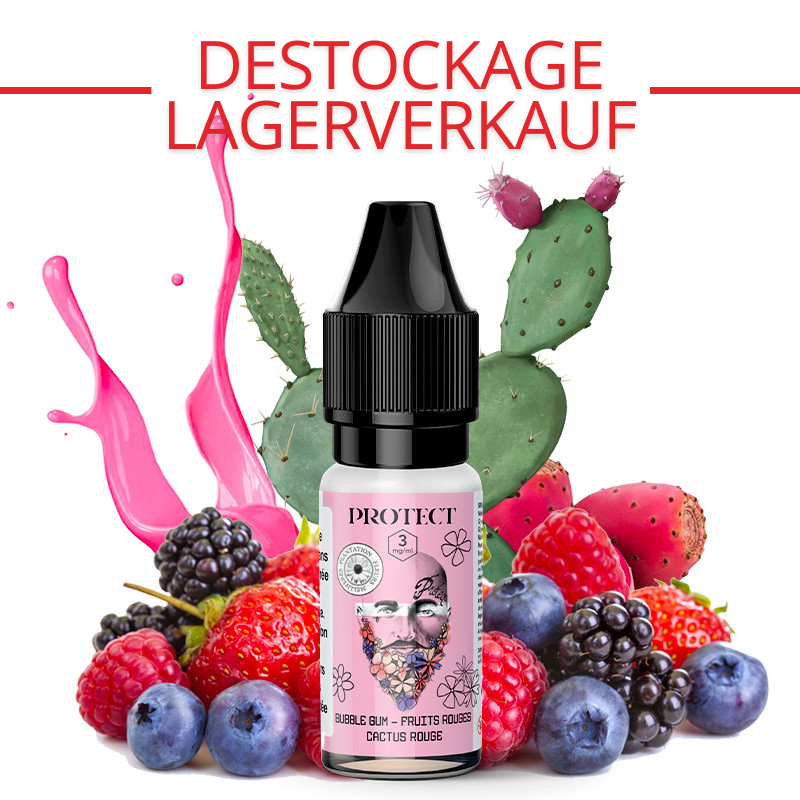 E-Liquid Bubble Gum, Rote Früchte & Roter Kaktus - Protect | 10 ml