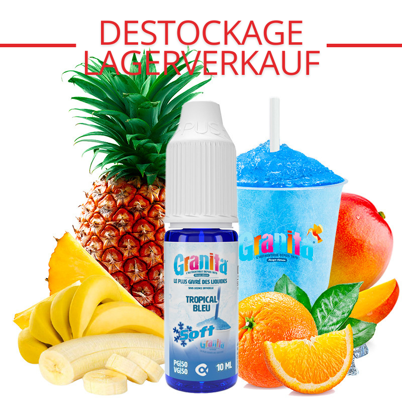 E-Liquid Tropical Bleu ( Mango, Ananas & Banane) - Granita Soft by Alfa | 10 ml