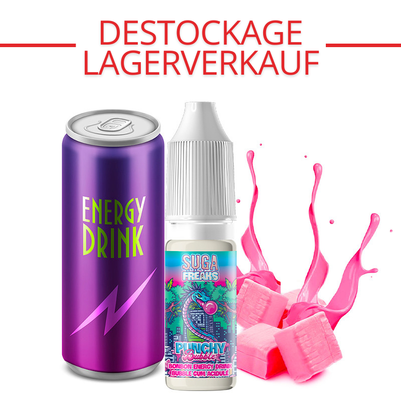 E-Liquid Punchy Bubble (Kaugummi & Energydrink) - Suga Freaks by Alfaliquid | 10ml