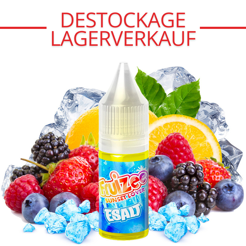 Fresh eliquid Sunset Lover lemon red fruit flavour with nicotine salts