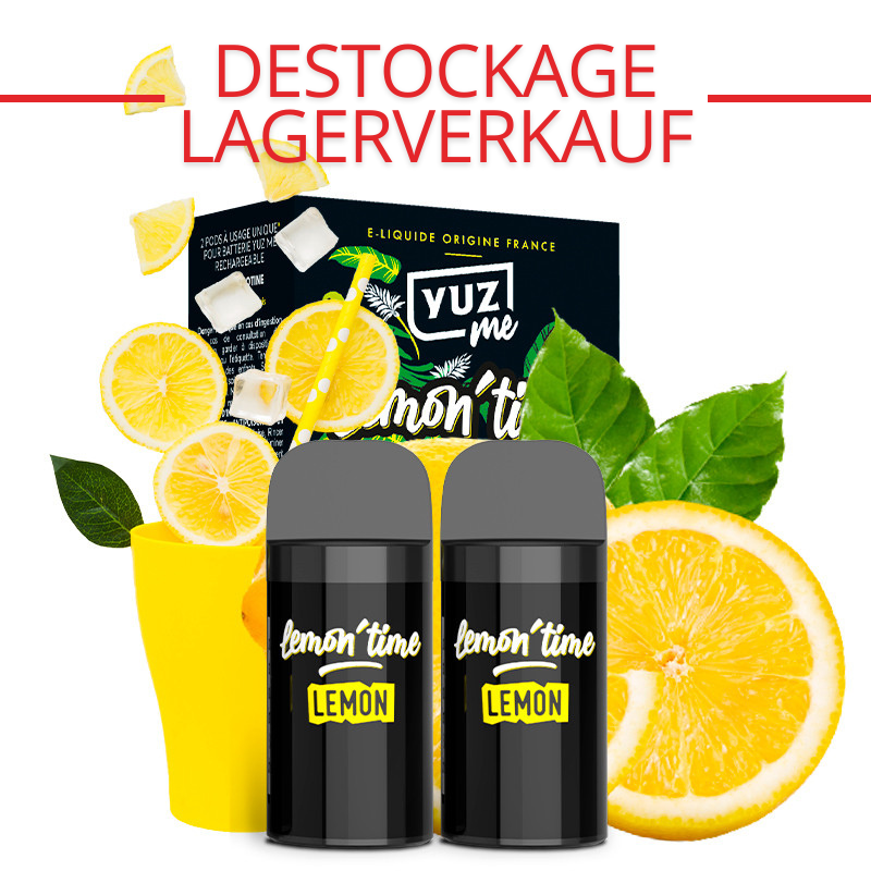 Pack of two Yuz Me Lemonade flavour cartridges