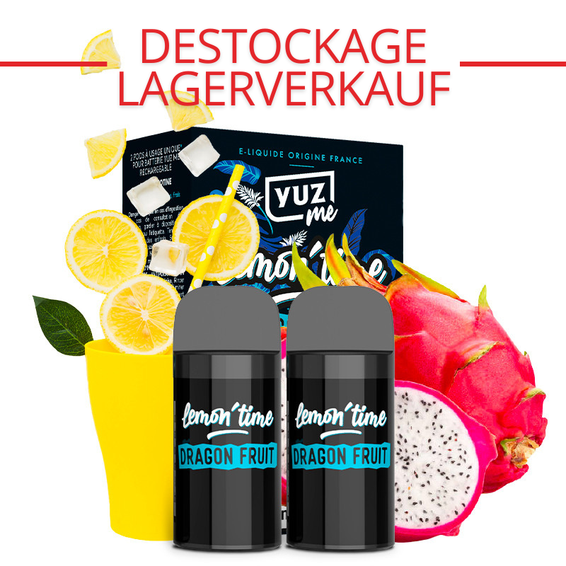 Pack de deux cartouches Yuz Me goût Limonade fruit du dragon