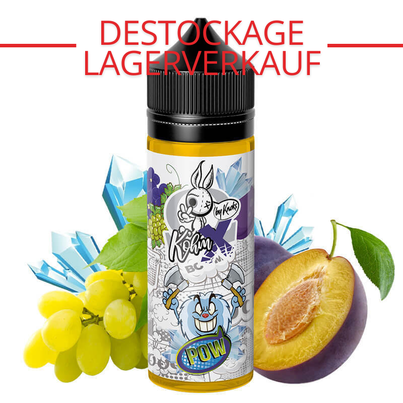 E-Liquid Pow (Pflaume, Traube, Veilchen & Ice) - K'ohmX by Knoks | 50 ml "Shortfill 75 ml"