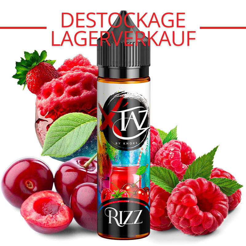 Eliquide goût Cerise Framboise - Rizz XTaz par Knoks