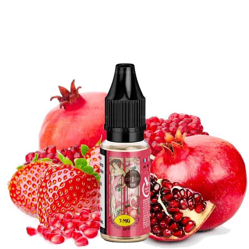 Eliquide fraise grenade 10ml édition 1900 by curieux