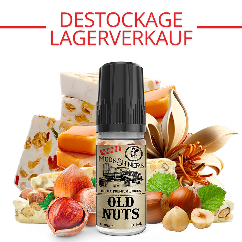 E-liquid Old Nuts (nougat, hazelnut, caramel, vanilla) - Moonshiners 10 ml