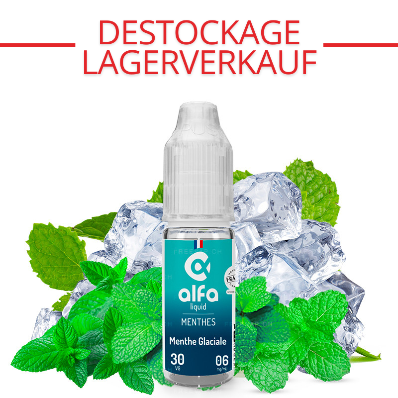 Menthe Glaciale 6mg 10ml 50PG/50VG - Alfaliquid