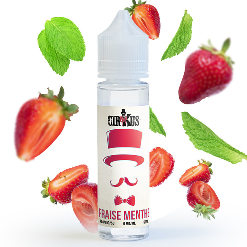 E-Liquid Erdbeer-Minze - Cirkus Authentic - VDLV | 50ml "Shortfill" 60 ml