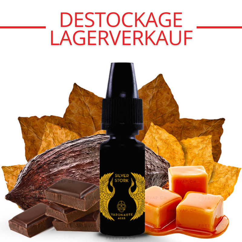 10 ml E-Liquid Silver Stork (Tabak, Kakao & Karamell) von Aces by Vaponaute