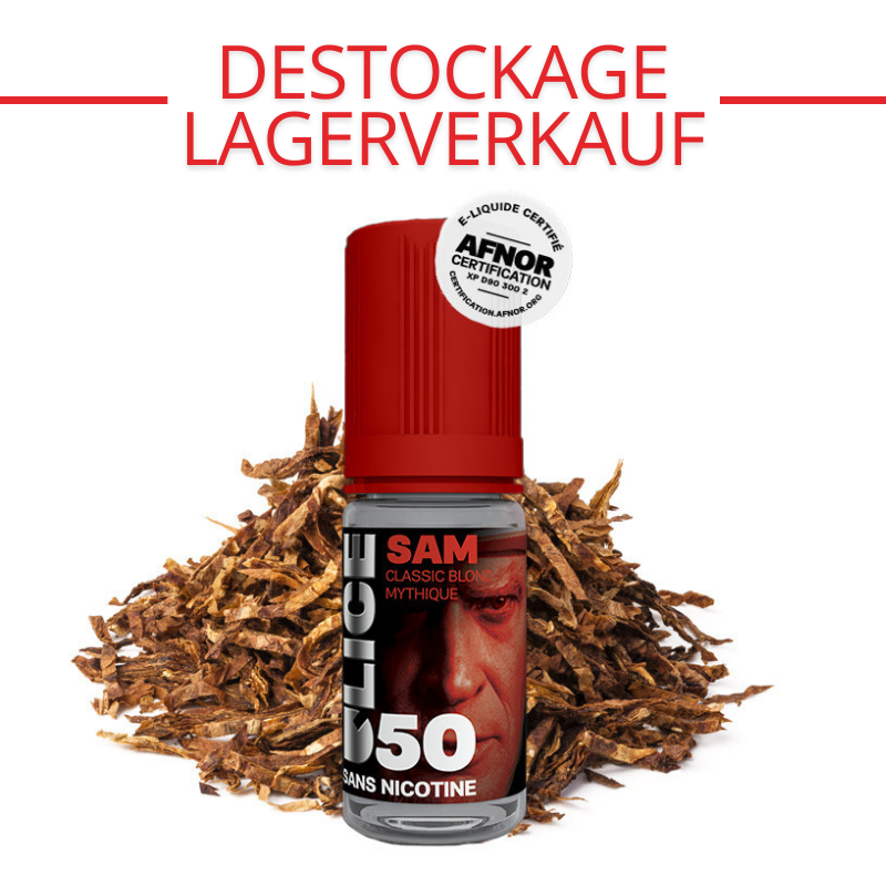 E-liquide Sam (tabac blond) - D'50 by D'lice