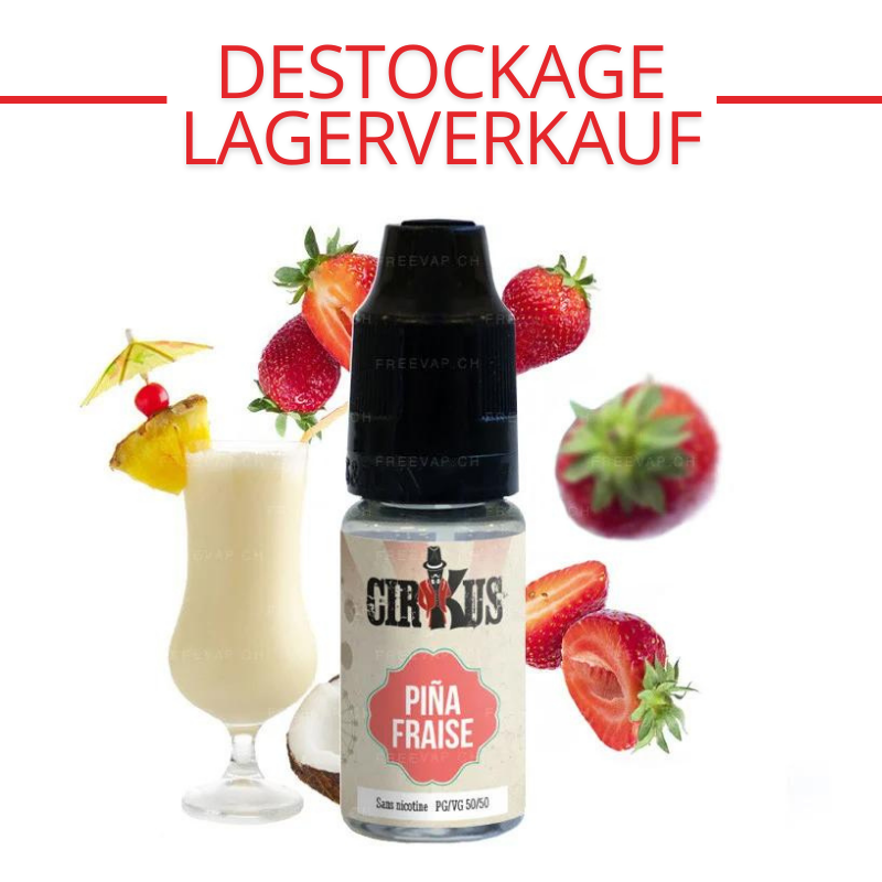 E-liquide Cirkus Piña Fraise Cirkus format 10 ml