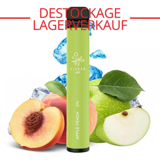 Einweg Vape-Pen Elf Bar 600 Apple Peach ( Apfel, Pfirsich) - Elf Bar