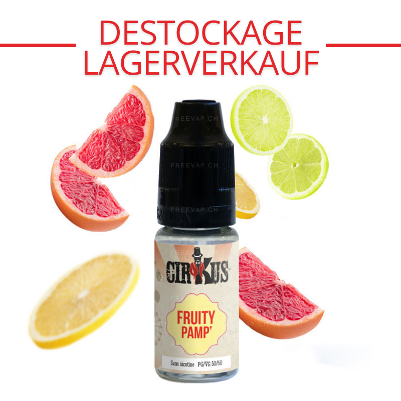 E-liquide Fruity Pamp' (fruits frais et pamplemousse rose) - Cirkus