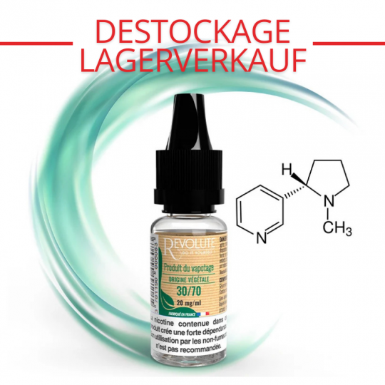 Booster nicotine 20mg "Origine Végétale" by Revolute (30%PG Végétal / 70%VG) | 10ml