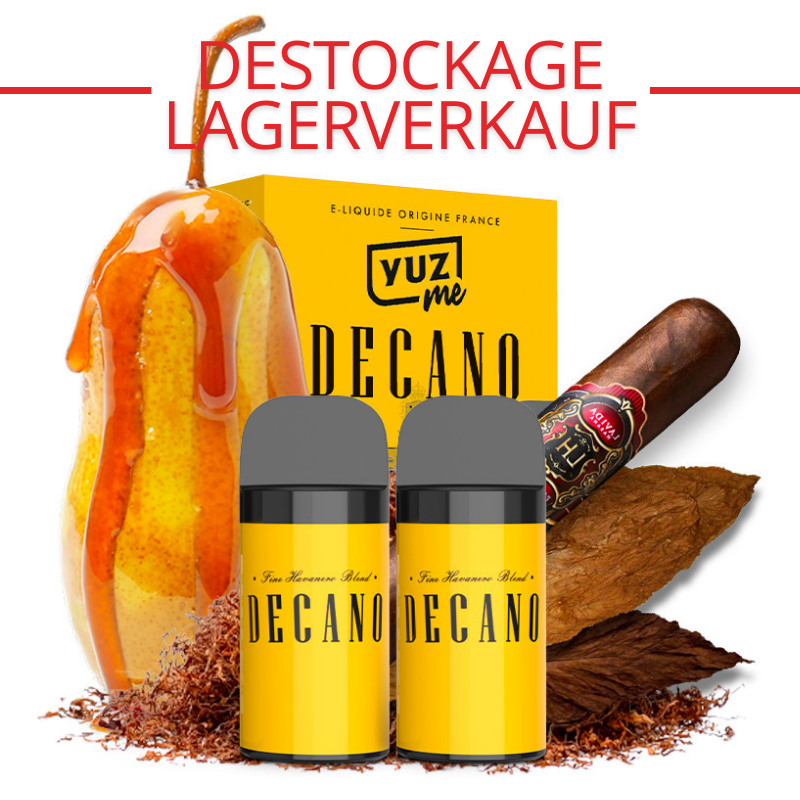 Pack of two Yuz Me Decano classic gourmand flavour cartridges