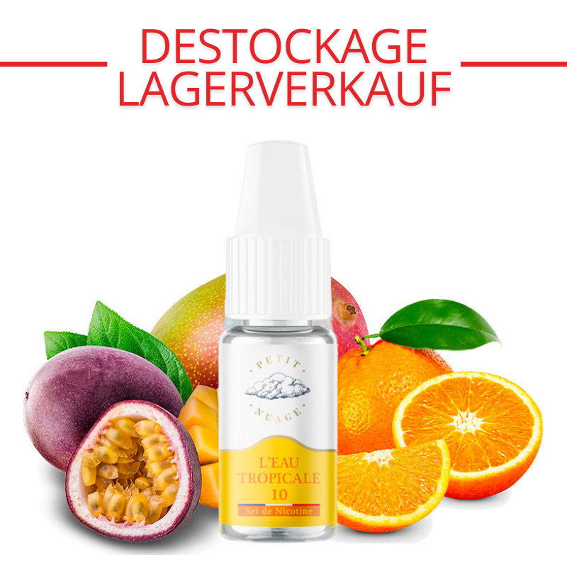 E-Liquid L'Eau Tropicale (Maracuja, Mango & Zitrusfrüchte) - Nikotinsalz - Petit Nuage | 10 ml