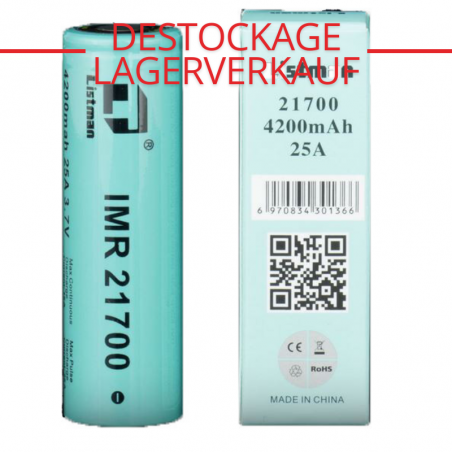 Akku IMR 21700 4200 mAh - 25A - Listman