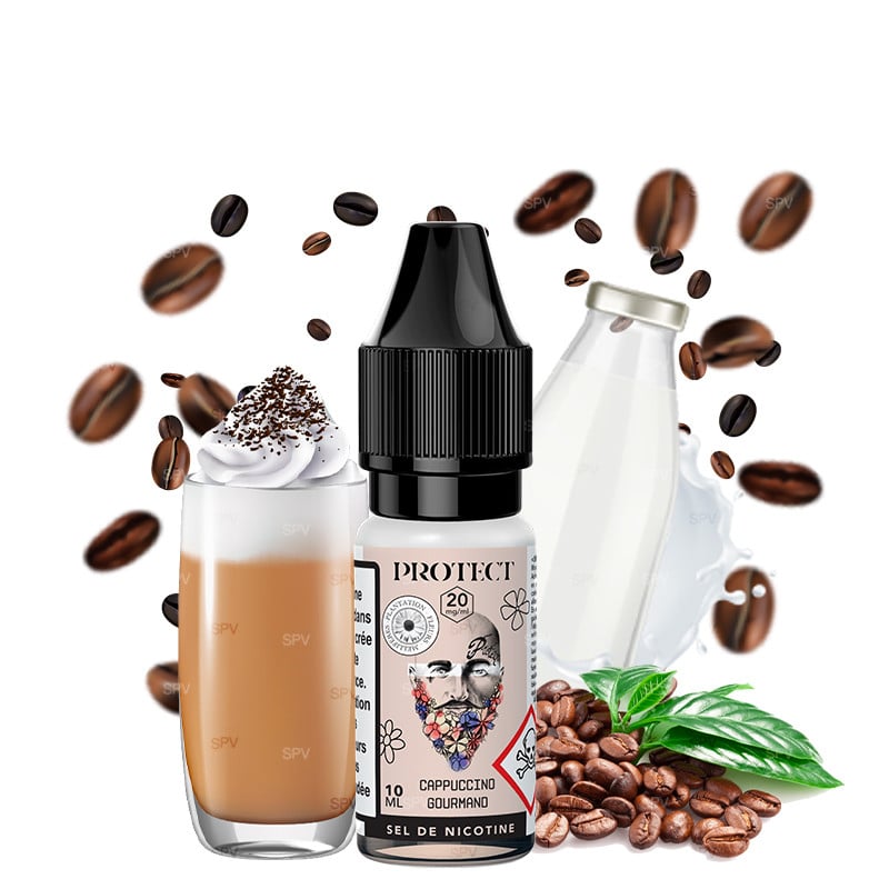 E-liquid Cappuccino Gourmand - Sels de nicotine - Protect