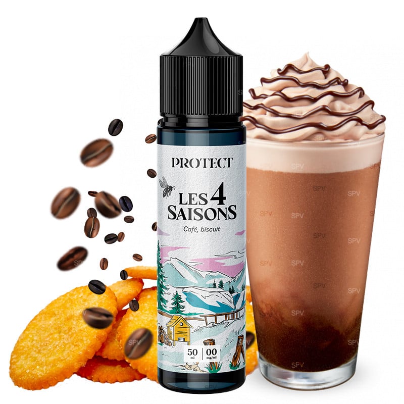 E-liquide Café Biscuit - Hiver - Les 4 Saisons by Protect | 50 ml