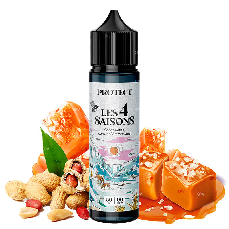 E-liquide Cacahuètes Caramel Beurre Salé - Hiver - Les 4 Saisons by Protect | 50 ml