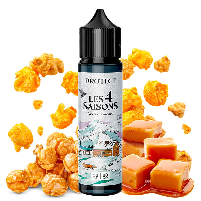 E-liquid Caramel Pop-Corn - Winter - Les 4 Saisons by Protect | 50 ml