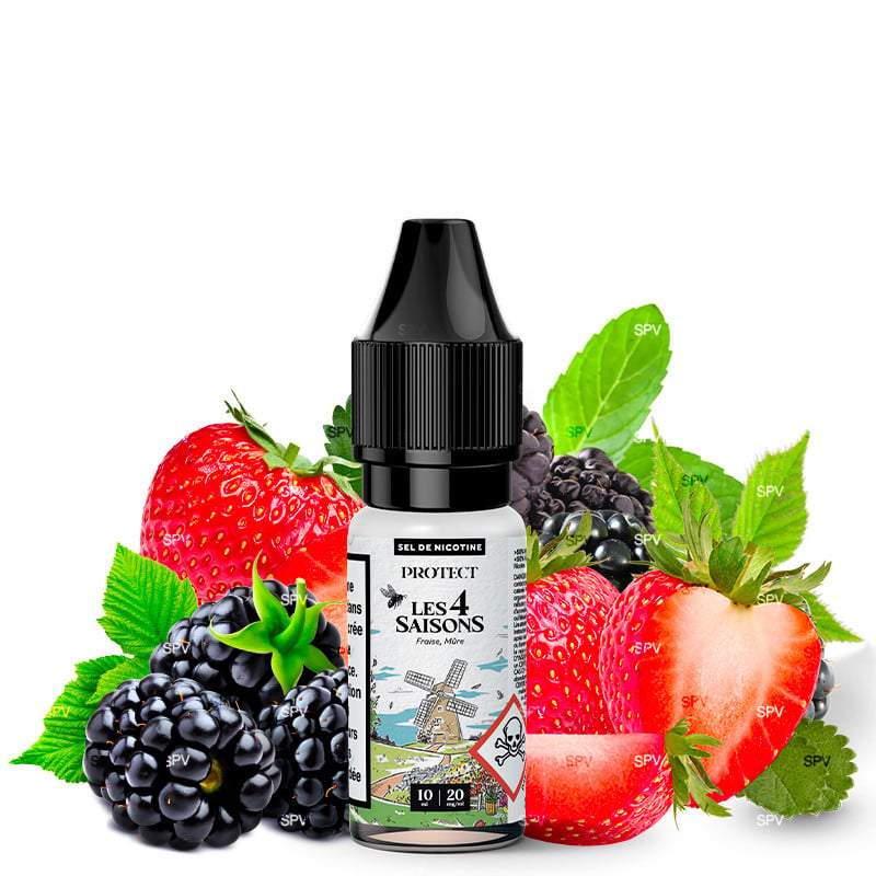 E-liquide Fraise Mûre (Sels de nicotine) - Printemps - Les 4 Saisons by Protect